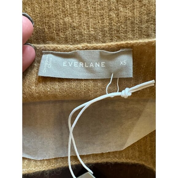 Everlane Camel Yak And Wool Blend The Cozy Stretch Knit Cropped Tank Size XS NWT - Picture 6 of 10